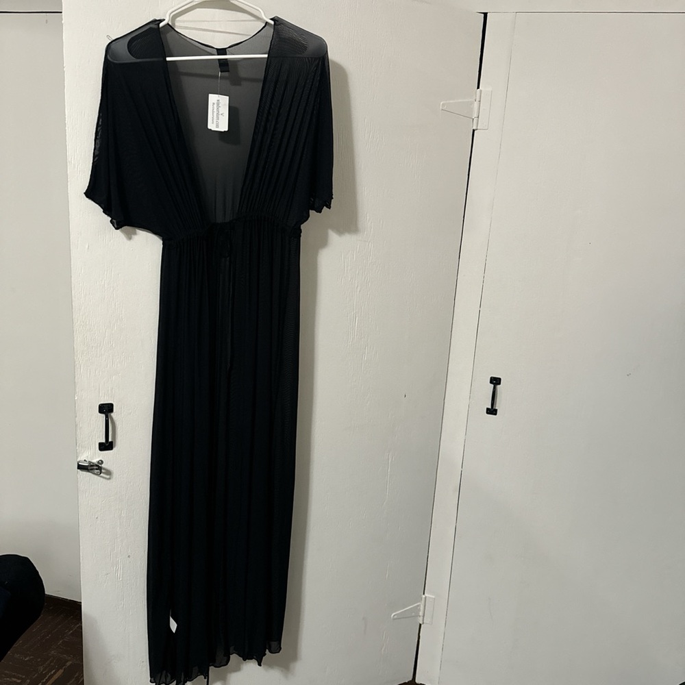 Black sheer coverup